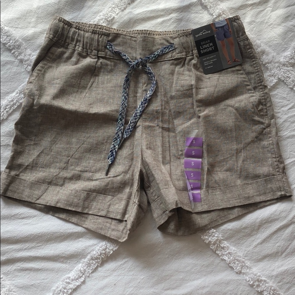 Eddie Bauer Briar Linen Shorts NWT Sz S